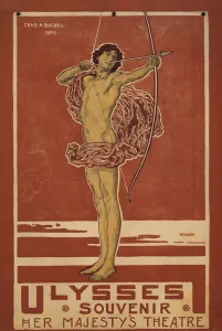 Cover of Souvenir of Stephen Phillips Ulysses, 1902 (colour litho) Cover of Souvenir of Stephen Phillips Ulysses, 1902 (colour litho)
