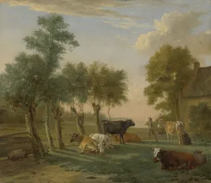 Cows in a Meadow near a Farm, 1653 (oil on canvas) Cows in a Meadow near a Farm, 1653 (oil on canvas)