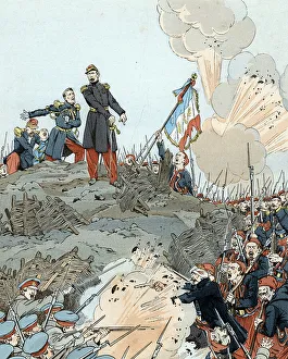 Crimean War Gallery: Crimean War (1855): Mac Mahon 'I'm here I'm staying', 1896 (illustration)