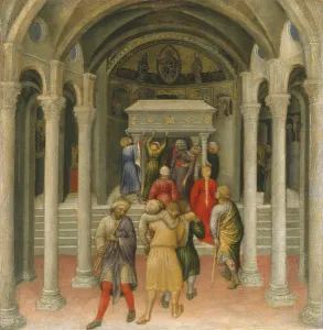 The Crippled and Sick Cured at the Tomb of Saint Nicholas, 1425 (tempera on panel) The Crippled and Sick Cured at the Tomb of Saint Nicholas, 1425 (tempera on panel)
