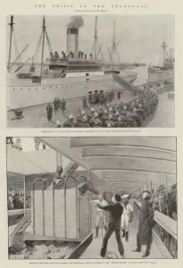 Troopships Gallery: The Crisis in the Transvaal (litho)