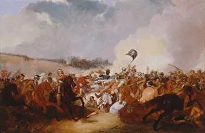 Cromwell leading troops into battle, 1862 (oil on panel) Cromwell leading troops into battle, 1862 (oil on panel)