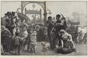 Crossing the Mersey, the Steam-Ferry between Liverpool and Birkenhead (engraving) Crossing the Mersey, the Steam-Ferry between Liverpool and Birkenhead (engraving)