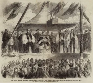 The Crown Princess of Prussia (Princess Royal) laying the First Stone on All Saints' The Crown Princess of Prussia (Princess Royal) laying the First Stone on All Saints'