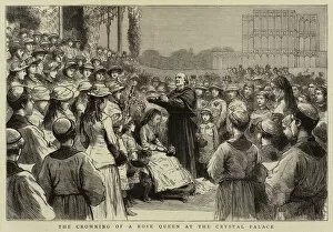 Godefroy Durand Gallery: The Crowning of a Rose Queen at the Crystal Palace (engraving)
