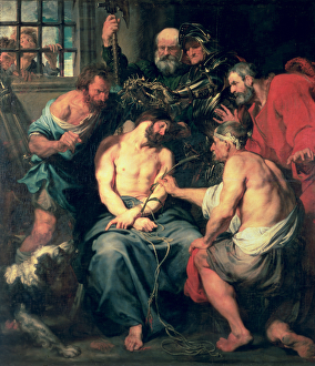 The Crowning with Thorns, 1618-20 (oil on canvas) The Crowning with Thorns, 1618-20 (oil on canvas)