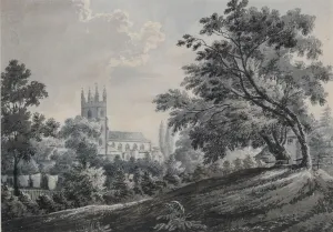 Croydon Church from Duppas Hill Terrace, 1925 (w/c on paper) Croydon Church from Duppas Hill Terrace, 1925 (w/c on paper)
