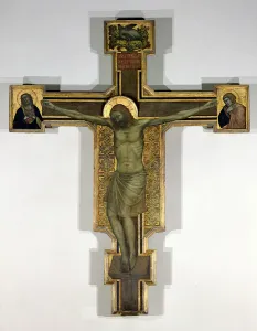 Crucifix (oil on panel)