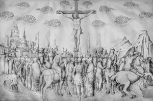 Crucifixion, from the Jacopo Bellinis Album of drawings (pen & ink on vellum) Crucifixion, from the Jacopo Bellinis Album of drawings (pen & ink on vellum)