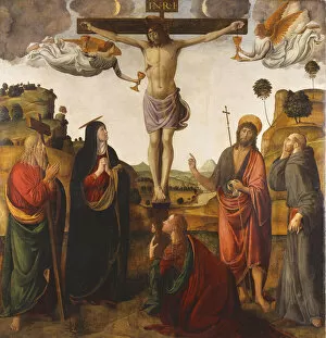 Bare Chested Gallery: The Crucifixion with the Madonna, Saints John the Baptist, Mary Magdalen