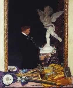 Artists Studio Gallery: Myself and Cupid, 1910 (oil on canvas)