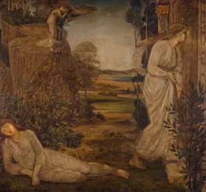 Cupid and Psyche - Palace Green Murals - Zephyrus Bearing Psyche to the Mountain Cupid and Psyche - Palace Green Murals - Zephyrus Bearing Psyche to the Mountain