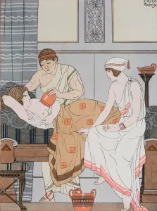 Cupping, illustration from The Complete Works of Hippocrates Cupping, illustration from The Complete Works of Hippocrates
