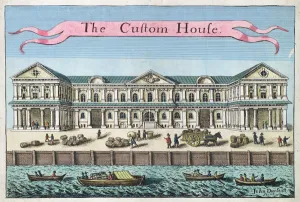 Customs House, from A Book of the Prospects of the Remarkable Places in Customs House, from A Book of the Prospects of the Remarkable Places in