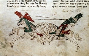 Cycle of King Arthur: ' Battle of Lancelot and Tristan'"