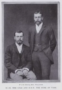 Similarity Gallery: HIM the Czar and HRH the Duke of York (b / w photo)