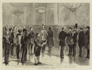 The Czar of Russia marking Recruits with the Number of their Regiments (engraving) The Czar of Russia marking Recruits with the Number of their Regiments (engraving)