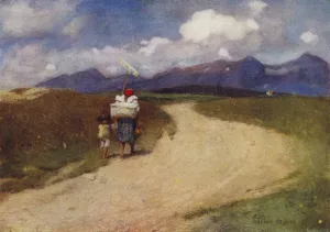 Czechoslovakia: A Road in the Carpathians (colour litho) Czechoslovakia: A Road in the Carpathians (colour litho)