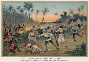 Dahomeans Attack the Dogba Camp (chromolitho) Dahomeans Attack the Dogba Camp (chromolitho)