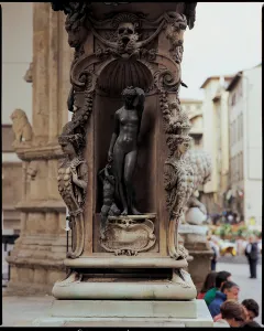 Detail of Danae and Perseus as a boy, from the base of a sculpture of Perseus with Detail of Danae and Perseus as a boy, from the base of a sculpture of Perseus with