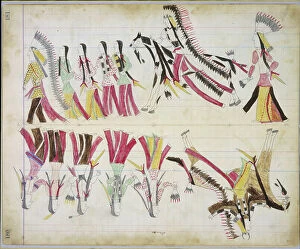 Manuscripts Collection: Dance, c.1877-79 (ledger drawing)