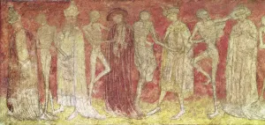 The Dance of Death, from the choir (tempera on stone) The Dance of Death, from the choir (tempera on stone)