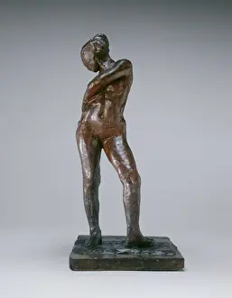 Dancer Fastening the String of Her Tights, c.1885-1890 (pigmented beeswax, plastiline Dancer Fastening the String of Her Tights, c.1885-1890 (pigmented beeswax, plastiline