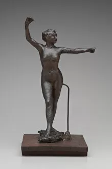 Dancer Ready to Dance with Her Right Foot Forward, 1882-95 (wax and mixed media)