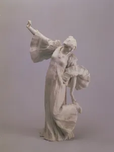 Dancer, from a table centrepiece, Sevres, 1900 (biscuit) Dancer, from a table centrepiece, Sevres, 1900 (biscuit)