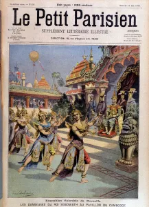 Dancers of King Sissovath at the pavilion of Cambodia, colonial exhibition of Marseille Dancers of King Sissovath at the pavilion of Cambodia, colonial exhibition of Marseille