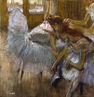 Dancers at Rest, c.1885 (pastel on joined paper attached at the edges to a board)
