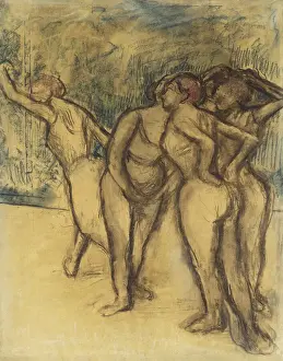 Dancing-Girls; Les Danseuses, (pastel on paper) Dancing-Girls; Les Danseuses, (pastel on paper)