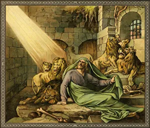 Daniel in the lions den - Bible, Old Testament Daniel in the lions den - Bible, Old Testament