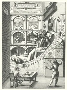Danish astronomer Tycho Brahe's mural quadrant in his observatory at Uraniborg, Hven Danish astronomer Tycho Brahe's mural quadrant in his observatory at Uraniborg, Hven