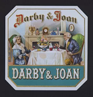 Darby and Joan, cigar label (chromolitho)