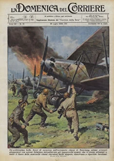 Airfields Gallery: A very daring mockery (Colour Litho)