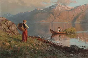 Date by the Fjord (oil on canvas)