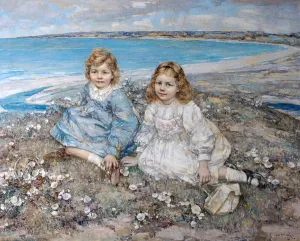The Daughters of Bertram F. Roberts, 1910 (oil on canvas) The Daughters of Bertram F. Roberts, 1910 (oil on canvas)