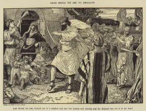 David brings the Ark to Jerusalem (engraving) David brings the Ark to Jerusalem (engraving)