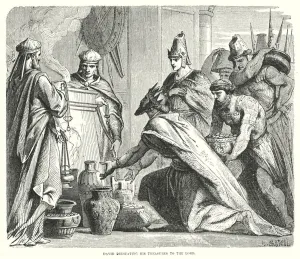 David dedicating his Treasures to the Lord (engraving) David dedicating his Treasures to the Lord (engraving)