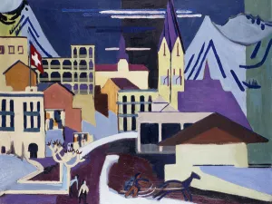 Davos-Platz Railway Station; Davos-Platz am Banhof, 1931 (oil on canvas) Davos-Platz Railway Station; Davos-Platz am Banhof, 1931 (oil on canvas)