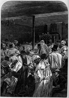 The day of the great forgiveness of the Jews or celebration of the Yom Kippur in a The day of the great forgiveness of the Jews or celebration of the Yom Kippur in a
