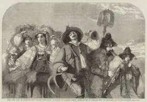 The Last Day of Harvest, the Roman Campagna (engraving) The Last Day of Harvest, the Roman Campagna (engraving)