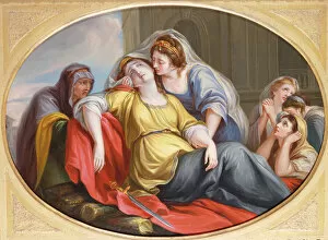 The Death of Dido, 1778 (oil on copper)
