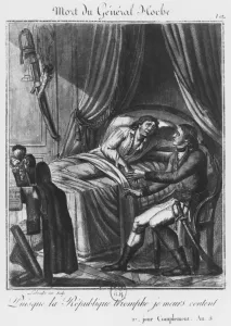 Death of General Louis Lazare Hoche on 19th September 1797, engraved by Labrousse Death of General Louis Lazare Hoche on 19th September 1797, engraved by Labrousse