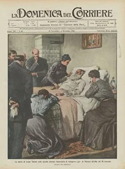 Railway Line Gallery: The death of Leo Tolstoi in the small railway station of Astapowo (Riasan gov)