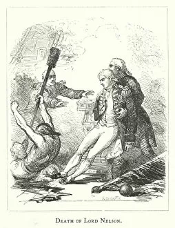 Battle Of Trafalgar Gallery: Death of Lord Nelson (engraving)