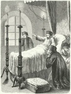 Death of the Ottoman Sultan Mahmud II, 1839 (engraving) Death of the Ottoman Sultan Mahmud II, 1839 (engraving)