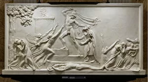 Morte Gallery: Death of Priam, 1787-90 (plaster)