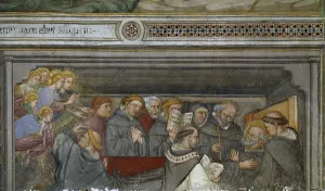 The death of Saint Augustine (fresco, 15th century) The death of Saint Augustine (fresco, 15th century)